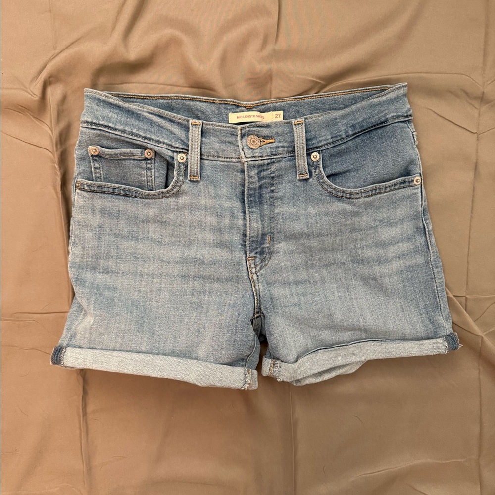 Levi's Light Blue Jean Shorts for Women